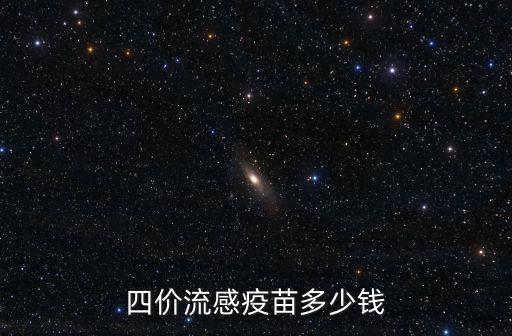 四價流感疫苗多少錢