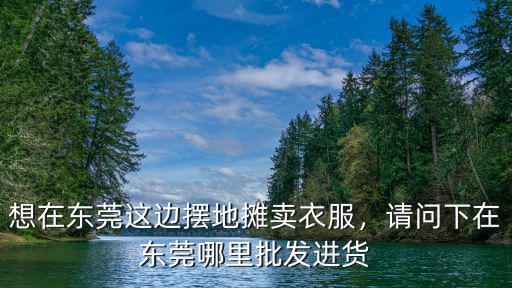 想在東莞這邊擺地?cái)傎u(mài)衣服，請(qǐng)問(wèn)下在東莞哪里批發(fā)進(jìn)貨