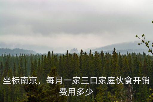 坐標(biāo)南京，每月一家三口家庭伙食開(kāi)銷(xiāo)費(fèi)用多少