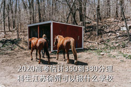 2020高考估計350到380分理科生江蘇徐州可以報什么學校