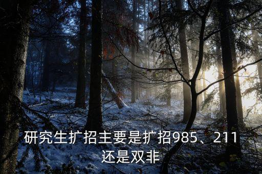 南京工業大學研究生2020擴招多少,研究生擴招主要是擴招985