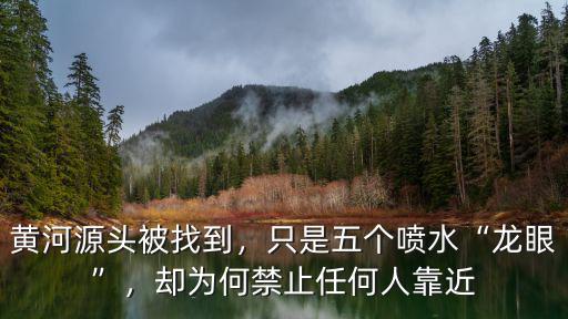 黃河源頭被找到，只是五個噴水“龍眼”，卻為何禁止任何人靠近