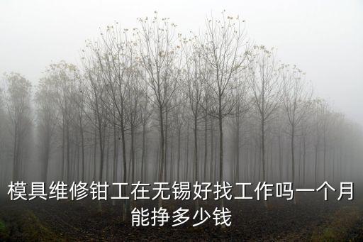 模具維修鉗工在無錫好找工作嗎一個月能掙多少錢