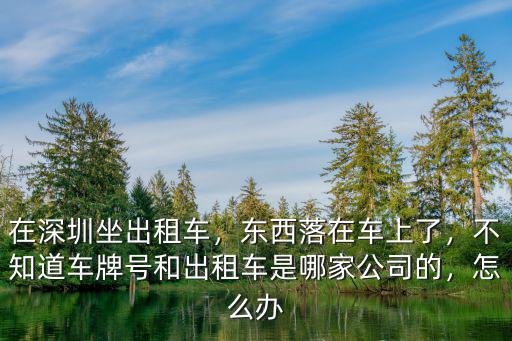 深圳出租車 手機丟了怎么辦,在深圳坐出租車
