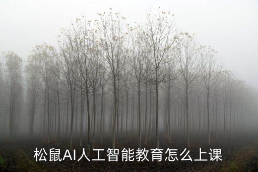 松鼠AI人工智能教育怎么上課