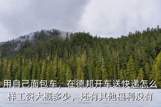 中山聯昊通自帶面包車快遞員工資怎么樣,在德邦開車送快遞怎么樣