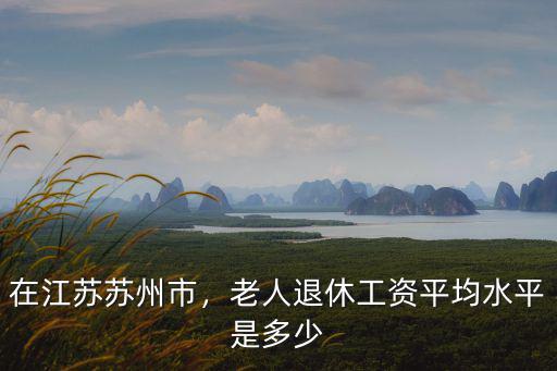 在江蘇蘇州市，老人退休工資平均水平是多少