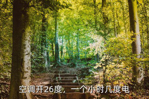 空調開26度，一個小時幾度電