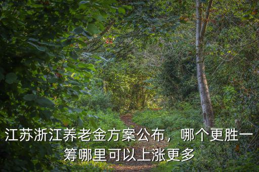 江蘇浙江養老金方案公布，哪個更勝一籌哪里可以上漲更多