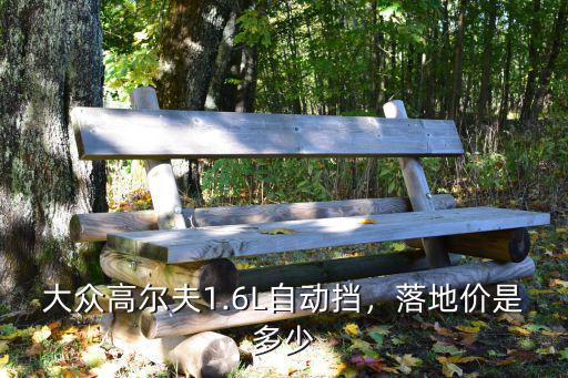 大眾高爾夫1.6L自動擋，落地價是多少