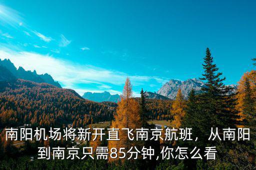 南陽到南京高鐵二等座票價多少,從南陽到南京只需85分鐘