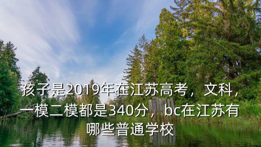 江蘇徐州二本c2019年是多少分,孩子是2019年在江蘇高考