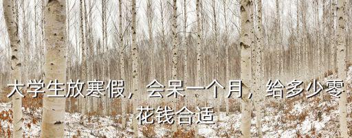 鄭州大學生一個月的零花錢應該是多少,生活費大概是多少
