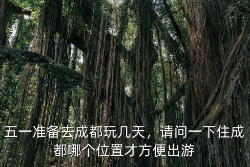 五一準備去成都玩幾天，請問一下住成都哪個位置才方便出游