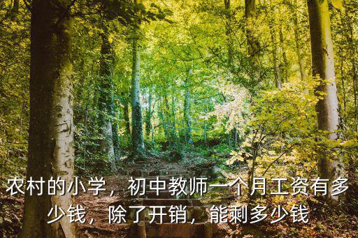 農村的小學，初中教師一個月工資有多少錢，除了開銷，能剩多少錢