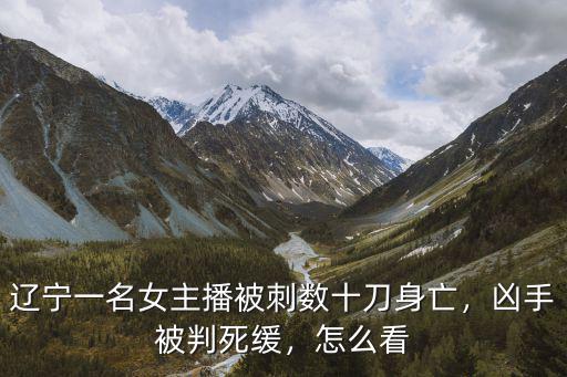 遼寧一名女主播被刺數(shù)十刀身亡，兇手被判死緩，怎么看