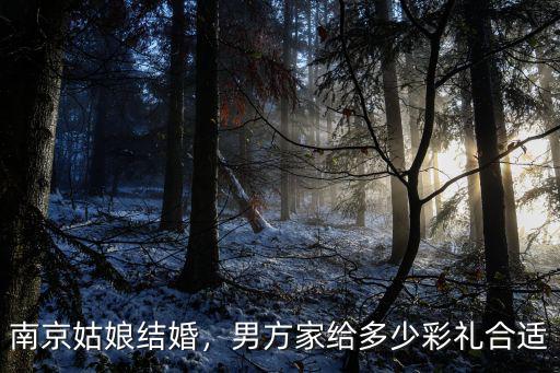 南京姑娘結(jié)婚，男方家給多少彩禮合適