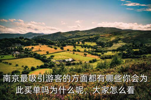 南京最吸引游客的方面都有哪些你會為此買單嗎為什么呢，大家怎么看