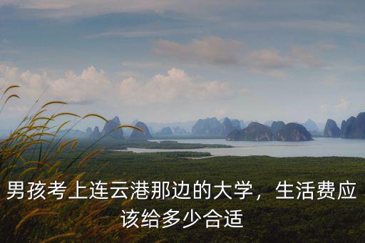 連云港上大學一個月多少錢,男孩考上連云港那邊的大學