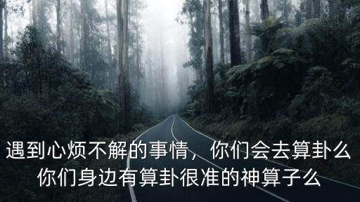 遇到心煩不解的事情，你們會去算卦么你們身邊有算卦很準(zhǔn)的神算子么