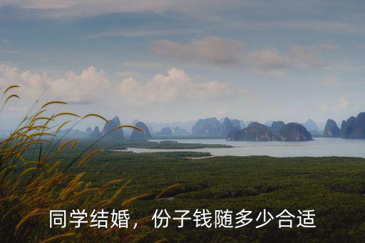 濮陽同學結婚隨禮多少錢,同學結婚隨份子