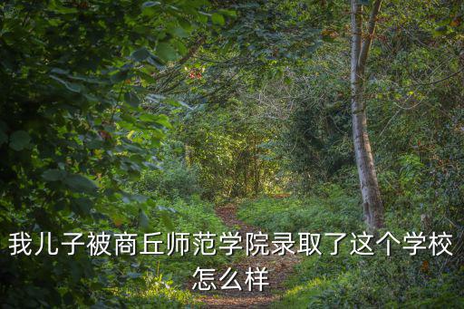 我兒子被商丘師范學院錄取了這個學校怎么樣