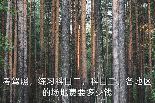 宿遷科目二場地費多少,科目二補考要交場地費嗎