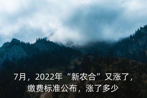 蘇州新農(nóng)合交多少錢,新農(nóng)合十四連漲