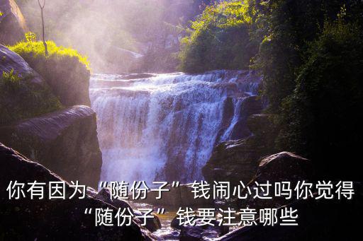 你有因為“隨份子”錢鬧心過嗎你覺得“隨份子”錢要注意哪些