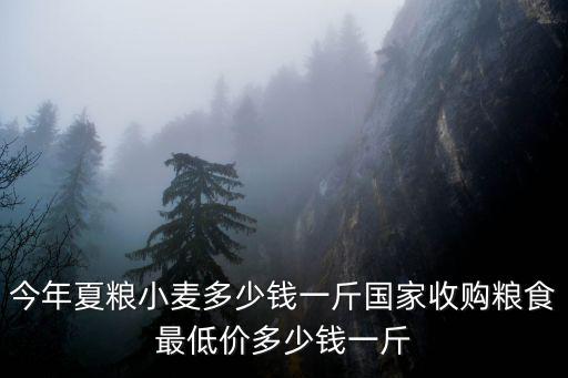 淮安今天小麥收多少錢每斤,今年夏糧小麥多少錢一斤