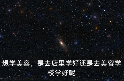想學美容，是去店里學好還是去美容學校學好呢