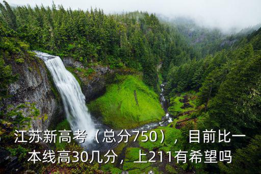 江蘇新高考（總分750），目前比一本線高30幾分，上211有希望嗎