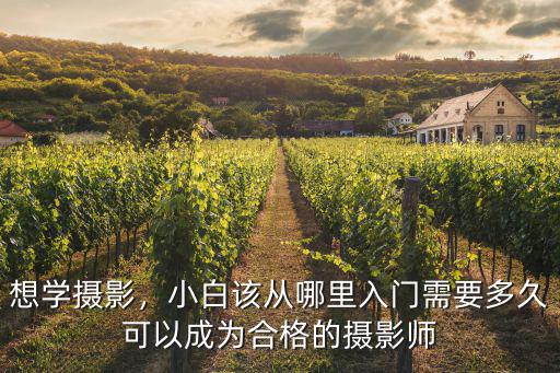 想學攝影，小白該從哪里入門需要多久可以成為合格的攝影師