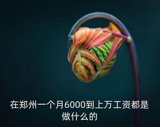 在鄭州工資6000怎么樣,在鄭州找一個工資5000