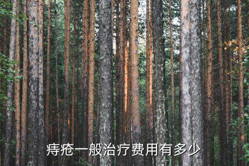 痔瘡一般治療費用有多少