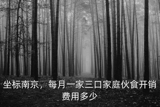 南京一家三口伙食多少錢,一個月給多少錢合適
