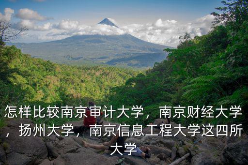 怎樣比較南京審計大學，南京財經大學，揚州大學，南京信息工程大學這四所大學