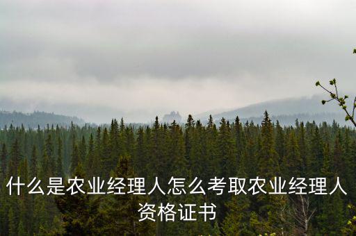 成都在哪里報考農(nóng)業(yè)經(jīng)理人,什么是農(nóng)業(yè)經(jīng)理人