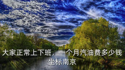 大家正常上下班，一個月汽油費多少錢坐標南京