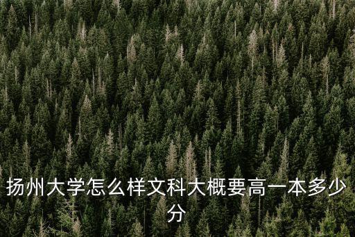 揚州大學怎么樣文科大概要高一本多少分