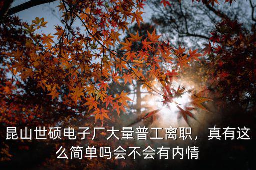 江蘇昆山元茂電子廠有多少務工人員,昆山世碩電子廠大量普工離職