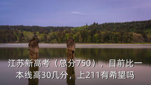江蘇新高考（總分750），目前比一本線高30幾分，上211有希望嗎