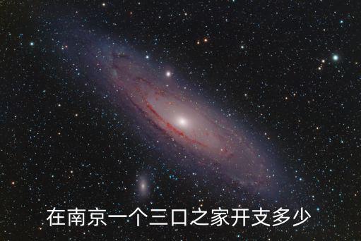 在南京一個三口之家開支多少