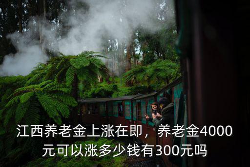 江西養老金上漲在即，養老金4000元可以漲多少錢有300元嗎