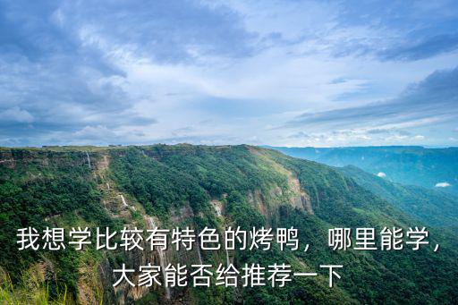 我想學比較有特色的烤鴨，哪里能學，大家能否給推薦一下
