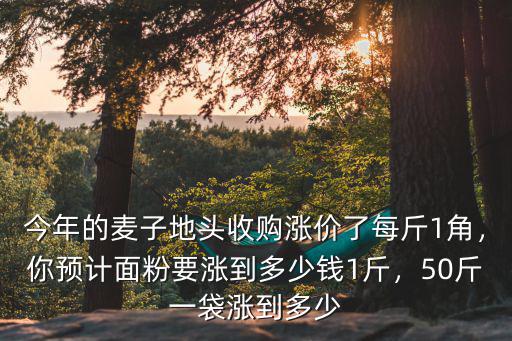 連云港面粉多少錢一斤,你預計面粉要漲到多少錢1斤
