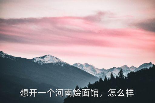 河南餃子燴面館(橋中南路)怎么樣,想開一個河南燴面館