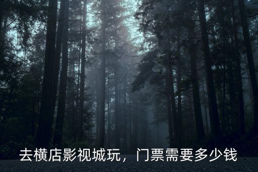 鎮江到橫店玩要多少錢,門票需要多少錢