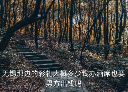 無錫那邊的彩禮大概多少錢辦酒席也要男方出錢嗎