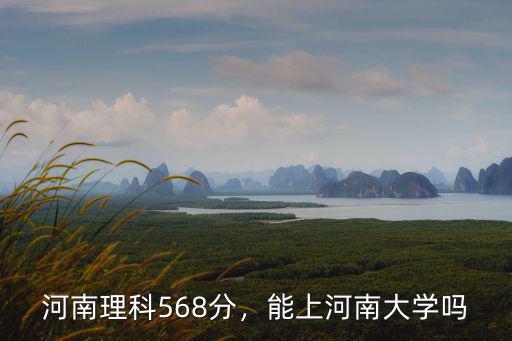 河南理科568分，能上河南大學嗎